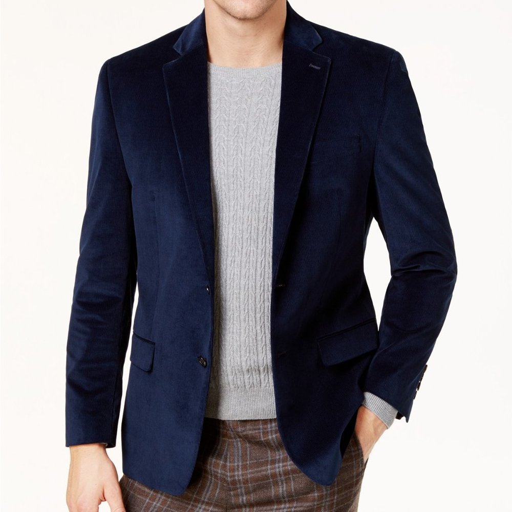 Lauren Ralph Lauren Corduroy Dark Blue Sport Coat